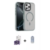 MARSİLYAN™- iPhone 16 Pro Max Kılıf Doruk Form Serisi - Siyah Joko Magic 5D Cam + Bilvis Titan Kamera Lens - SH