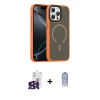 MARSİLYAN™- iPhone 16 Pro Max Kılıf Doruk Form Serisi - Siyah Joko Magic 5D Cam + Bilvis Titan Kamera Lens - SH