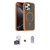 MARSİLYAN™- iPhone 16 Pro Max Kılıf Doruk Form Serisi - Siyah Joko Magic 5D Cam + Bilvis Titan Kamera Lens - GS