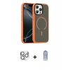 MARSİLYAN™- iPhone 16 Pro Max Kılıf Doruk Form Serisi - Siyah Joko Magic 5D Cam + Pers Alüminyum Kamera Lens - GS