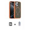 MARSİLYAN™- iPhone 16 Pro Max Kılıf Doruk Form Serisi - Siyah Joko Magic 5D Cam + PVD Metal Kamera Lens - GS