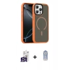 MARSİLYAN™- iPhone 16 Pro Max Kılıf Doruk Form Serisi - Siyah Joko Magic 5D Cam + Bilvis Titan Kamera Lens - TMGI