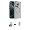 MARSİLYAN™- iPhone 16 Pro Max Kılıf Doruk Form Serisi - Siyah Joko Magic 5D Cam + Bilvis Titan Kamera Lens - TMGI