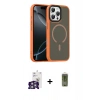 MARSİLYAN™- iPhone 16 Pro Max Kılıf Doruk Form Serisi - Siyah Joko Magic 5D Hayalet Cam + Bilvis Titan Kamera Lens - GS