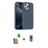 MARSİLYAN™- iPhone 16 Pro Max Kılıf Doruk Form Serisi - Siyah Joko Magic 5D Hayalet Cam + Raze Metal Kamera Lens - CLTM