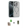 MARSİLYAN™- iPhone 16 Pro Max Kılıf Doruk Form Serisi - Siyah Joko Magic 5D Hayalet Cam + Raze Metal Kamera Lens - CLTM