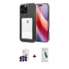 MARSİLYAN™- iPhone 16 Pro Max Kılıf Doruk Klasik Koleksiyonu - Şeffaf Pasifik Cam Ekran Koruyucu + Bilvis Titan Kamera Lens - GS