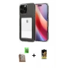 MARSİLYAN™- iPhone 16 Pro Max Kılıf Doruk Klasik Koleksiyonu - Siyah Buffer Cam Ekran Koruyucu + Raze Metal Kamera Lens - CLTM