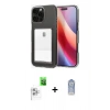 MARSİLYAN™- iPhone 16 Pro Max Kılıf Doruk Klasik Koleksiyonu - Siyah Joko Magic 5D Cam + Raze Metal Kamera Lens - BZ
