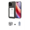 MARSİLYAN™- iPhone 16 Pro Max Kılıf Doruk Klasik Koleksiyonu - Siyah Joko Magic 5D Cam + Pers Alüminyum Kamera Lens - GI