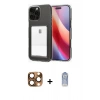 MARSİLYAN™- iPhone 16 Pro Max Kılıf Doruk Klasik Koleksiyonu - Siyah Joko Magic 5D Cam + Pers Alüminyum Kamera Lens - CLTM