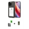 MARSİLYAN™- iPhone 16 Pro Max Kılıf Doruk Klasik Koleksiyonu - Siyah Joko Magic 5D Hayalet Cam + Raze Metal Kamera Lens - SH