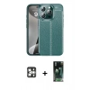 MARSİLYAN™- iPhone 16 Pro Max Kılıf Doruk Klasik Özel Seri - Siyah 360 Mat Full Body Arka Koruyucu + PVD Metal Kamera Lens - GS