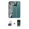 MARSİLYAN™- iPhone 16 Pro Max Kılıf Doruk Klasik Özel Seri - Siyah 360 Mat Full Body Arka Koruyucu + Bilvis Titan Kamera Lens - SH