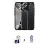 MARSİLYAN™- iPhone 16 Pro Max Kılıf Doruk Klasik Özel Seri - Siyah Joko Magic 5D Cam + Bilvis Titan Kamera Lens - TMGI