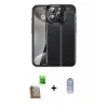 MARSİLYAN™- iPhone 16 Pro Max Kılıf Doruk Klasik Özel Seri - Siyah Joko Magic 5D Cam + Raze Metal Kamera Lens - CLTM