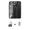 MARSİLYAN™- iPhone 16 Pro Max Kılıf Doruk Klasik Özel Seri - Siyah Joko Magic 5D Cam + Bilvis Titan Kamera Lens - GS