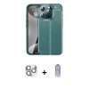 MARSİLYAN™- iPhone 16 Pro Max Kılıf Doruk Klasik Özel Seri - Siyah Joko Magic 5D Cam + Pers Alüminyum Kamera Lens - GS