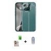 MARSİLYAN™- iPhone 16 Pro Max Kılıf Doruk Klasik Özel Seri - Siyah Joko Magic 5D Cam + Raze Metal Kamera Lens - NLGY