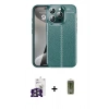 MARSİLYAN™- iPhone 16 Pro Max Kılıf Doruk Klasik Özel Seri - Siyah Joko Magic 5D Hayalet Cam + Bilvis Titan Kamera Lens - GS