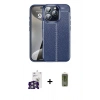 MARSİLYAN™- iPhone 16 Pro Max Kılıf Doruk Klasik Özel Seri - Siyah Joko Magic 5D Hayalet Cam + Bilvis Titan Kamera Lens - GS