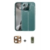 MARSİLYAN™- iPhone 16 Pro Max Kılıf Doruk Klasik Özel Seri - Siyah Joko Magic 5D Hayalet Cam + Pers Alüminyum Kamera Lens - CLTM