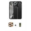 MARSİLYAN™- iPhone 16 Pro Max Kılıf Doruk Klasik Özel Seri - Siyah Joko Magic 5D Hayalet Cam + Pers Alüminyum Kamera Lens - CLTM