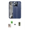 MARSİLYAN™- iPhone 16 Pro Max Kılıf Doruk Klasik Özel Seri - Siyah Joko Magic 5D Hayalet Cam + Raze Metal Kamera Lens - NLGY
