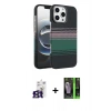 MARSİLYAN™- iPhone 16 Pro Max Kılıf Doruk Serisi - Şeffaf 360 Full Body Arka Koruyucu + Bilvis Titan Kamera Lens - TMGI