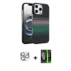 MARSİLYAN™- iPhone 16 Pro Max Kılıf Doruk Serisi - Şeffaf 360 Full Body Arka Koruyucu + Pers Alüminyum Kamera Lens - GS