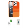 MARSİLYAN™- iPhone 16 Pro Max Kılıf Doruk Serisi - Şeffaf Pasifik Cam Ekran Koruyucu + Raze Metal Kamera Lens - BZ