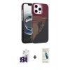 MARSİLYAN™- iPhone 16 Pro Max Kılıf Doruk Serisi - Şeffaf Pasifik Cam Ekran Koruyucu + Bilvis Titan Kamera Lens - SH