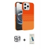 MARSİLYAN™- iPhone 16 Pro Max Kılıf Doruk Serisi - Şeffaf Pasifik Cam Ekran Koruyucu + Pers Alüminyum Kamera Lens - GI