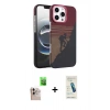 MARSİLYAN™- iPhone 16 Pro Max Kılıf Doruk Serisi - Şeffaf Pasifik Cam Ekran Koruyucu + Raze Metal Kamera Lens - NLGY