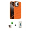 MARSİLYAN™- iPhone 16 Pro Max Kılıf Doruk Serisi - Şeffaf Pasifik Cam Ekran Koruyucu + Raze Metal Kamera Lens - NLGY