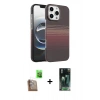 MARSİLYAN™- iPhone 16 Pro Max Kılıf Doruk Serisi - Siyah 360 Mat Full Body Arka Koruyucu + Raze Metal Kamera Lens - CLTM