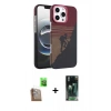 MARSİLYAN™- iPhone 16 Pro Max Kılıf Doruk Serisi - Siyah 360 Mat Full Body Arka Koruyucu + Raze Metal Kamera Lens - CLTM