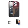 MARSİLYAN™- iPhone 16 Pro Max Kılıf Doruk Serisi - Siyah 3D Antistatik Mat Seramik Nano Ekran Koruyucu + PVD Metal Kamera Lens - GS