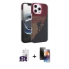 MARSİLYAN™- iPhone 16 Pro Max Kılıf Doruk Serisi - Siyah 3D Antistatik Mat Seramik Nano Ekran Koruyucu + Bilvis Titan Kamera Lens - GS