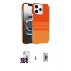 MARSİLYAN™- iPhone 16 Pro Max Kılıf Doruk Serisi - Siyah Bilvis 3D Cam Ekran Koruyucu + Bilvis Titan Kamera Lens - GS
