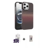 MARSİLYAN™- iPhone 16 Pro Max Kılıf Doruk Serisi - Siyah Bilvis 3D Cam Ekran Koruyucu + Bilvis Titan Kamera Lens - GS