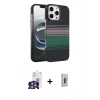 MARSİLYAN™- iPhone 16 Pro Max Kılıf Doruk Serisi - Siyah Bilvis 3D Cam Ekran Koruyucu + Bilvis Titan Kamera Lens - GS