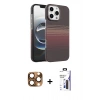 MARSİLYAN™- iPhone 16 Pro Max Kılıf Doruk Serisi - Siyah Bilvis 3X AR Hayalet Cam Ekran Koruyucu + Pers Alüminyum Kamera Lens - CLTM