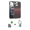 MARSİLYAN™- iPhone 16 Pro Max Kılıf Doruk Serisi - Siyah Bilvis 3X AR Hayalet Cam Ekran Koruyucu + Raze Metal Kamera Lens - SH