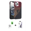 MARSİLYAN™- iPhone 16 Pro Max Kılıf Doruk Serisi - Siyah Bilvis 3X AR Hayalet Cam Ekran Koruyucu + Raze Metal Kamera Lens - BZ