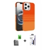 MARSİLYAN™- iPhone 16 Pro Max Kılıf Doruk Serisi - Siyah Bilvis 3X AR Hayalet Cam Ekran Koruyucu + Raze Metal Kamera Lens - SH