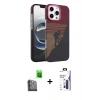 MARSİLYAN™- iPhone 16 Pro Max Kılıf Doruk Serisi - Siyah Bilvis 3X AR Hayalet Cam Ekran Koruyucu + Raze Metal Kamera Lens - SH