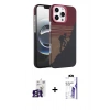 MARSİLYAN™- iPhone 16 Pro Max Kılıf Doruk Serisi - Siyah Bilvis 3X AR HD Cam Ekran Koruyucu + Bilvis Titan Kamera Lens - TMGI