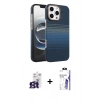 MARSİLYAN™- iPhone 16 Pro Max Kılıf Doruk Serisi - Siyah Bilvis 3X AR HD Cam Ekran Koruyucu + Bilvis Titan Kamera Lens - TMGI