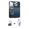 MARSİLYAN™- iPhone 16 Pro Max Kılıf Doruk Serisi - Siyah Bilvis 3X AR HD Cam Ekran Koruyucu + Bilvis Titan Kamera Lens - GS